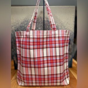 J.Crew NWT’s Reusable Canvas Tote in Stewart Tartan Plaid-